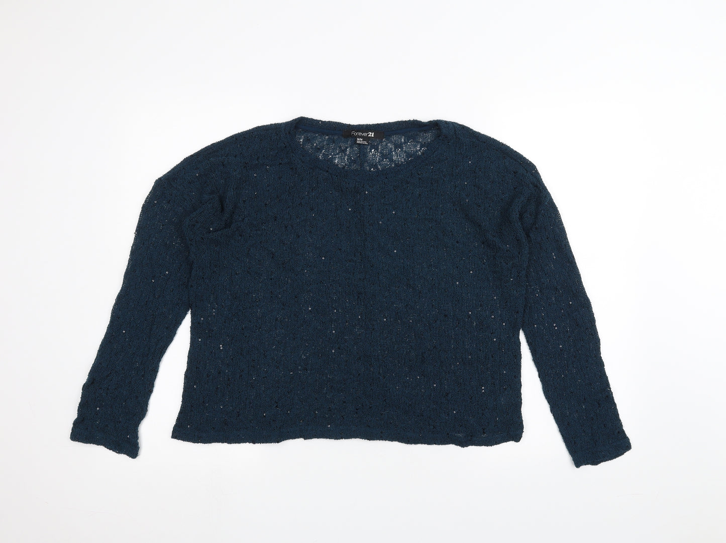 FOREVER 21 Womens Green   Pullover Jumper Size M