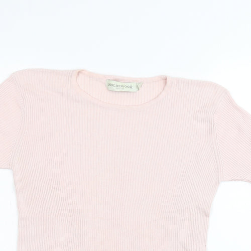 Holmewood Womens Pink   Basic T-Shirt Size M