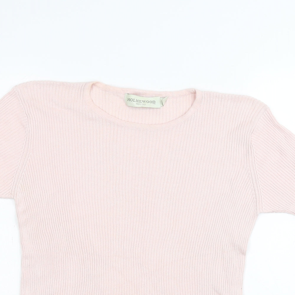 Holmewood Womens Pink   Basic T-Shirt Size M