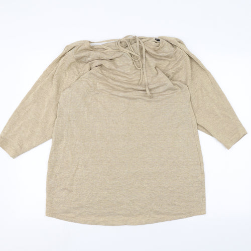Dorothy Perkins Womens Brown   Basic T-Shirt Size 14