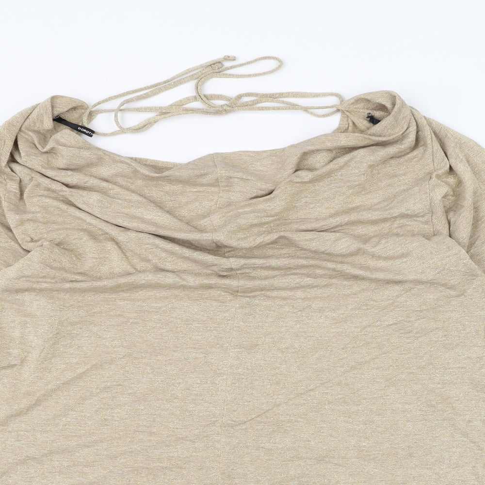 Dorothy Perkins Womens Brown   Basic T-Shirt Size 14