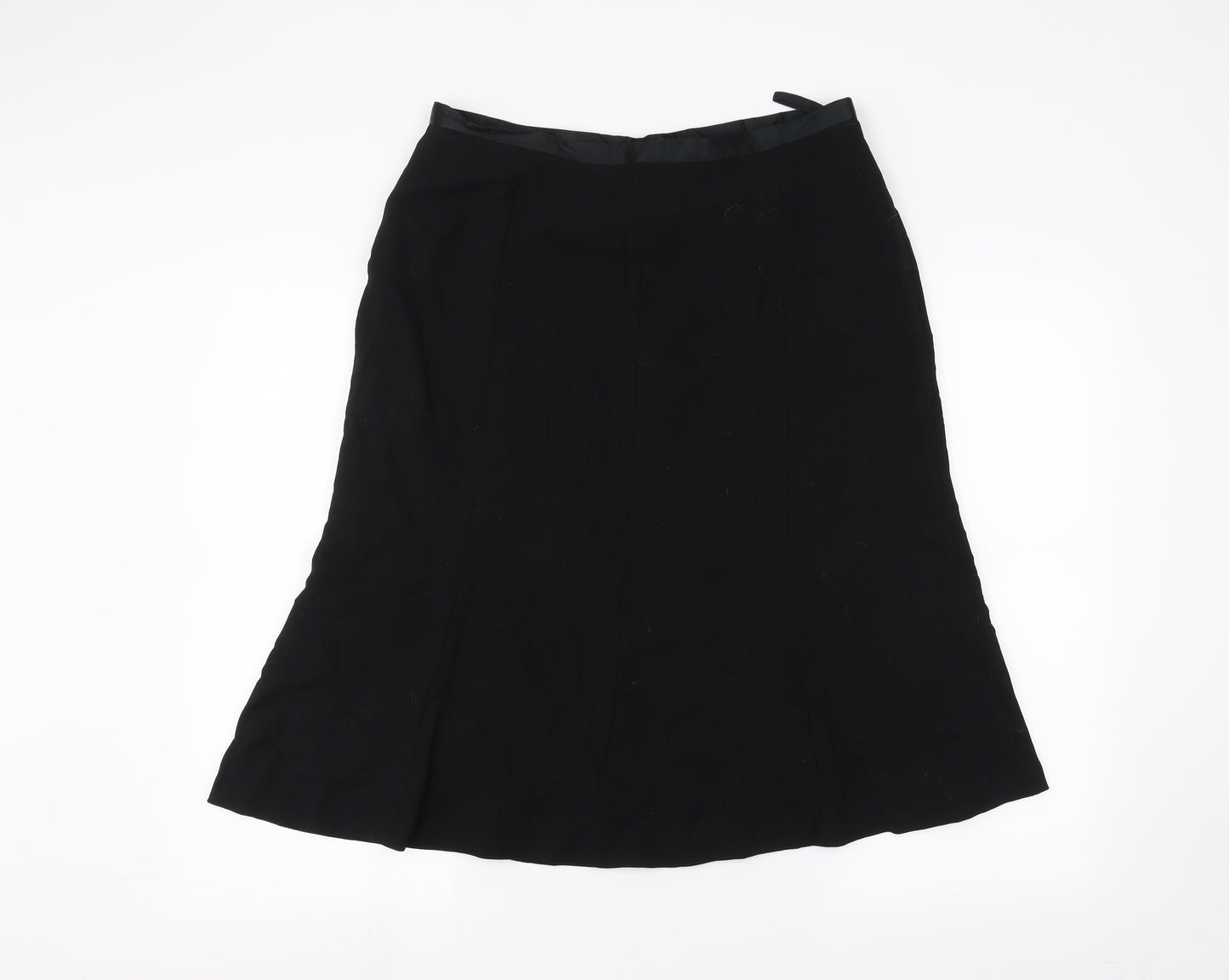 PURE Collection Womens Black   A-Line Skirt Size 16