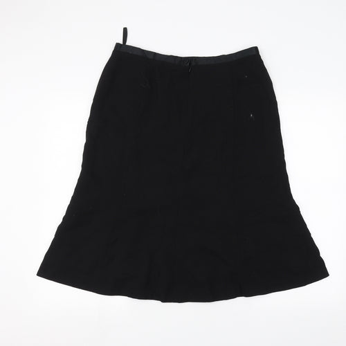 PURE Collection Womens Black   A-Line Skirt Size 16