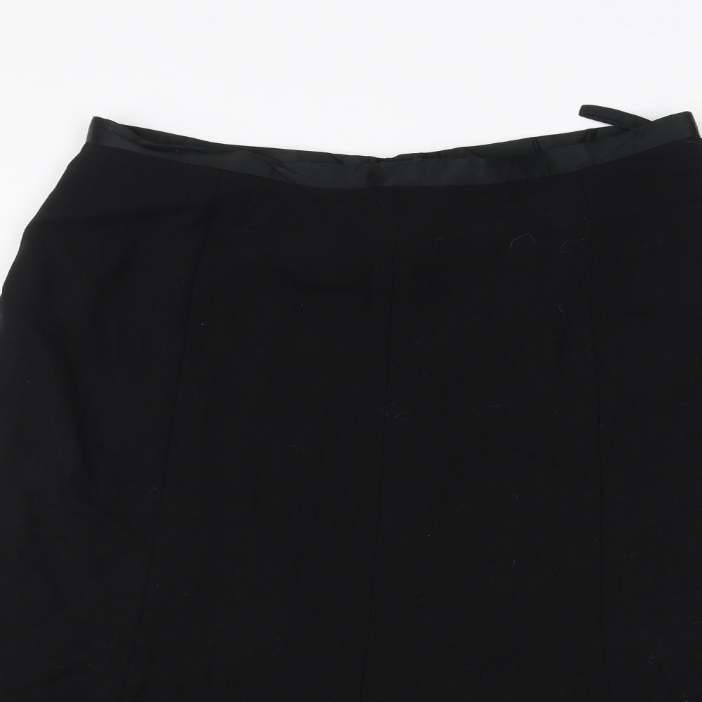 PURE Collection Womens Black   A-Line Skirt Size 16
