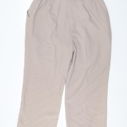 ELVI Womens Beige   Trousers  Size 35 in L30 in