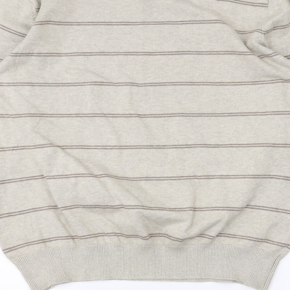 F&F Womens Brown Striped  Pullover Jumper Size XL