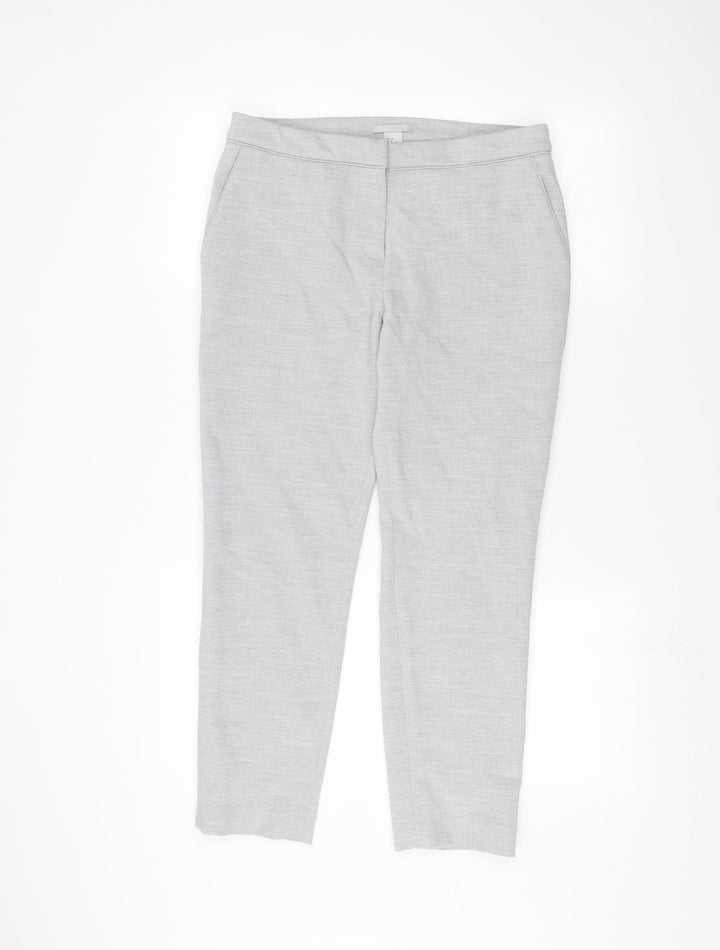 H&M Womens Grey Trousers Size 10 L24 in