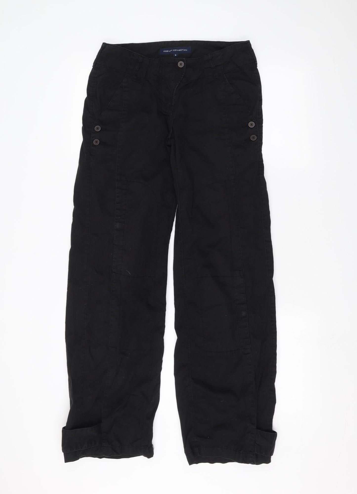 French Connection Womens Black   Cargo Trousers Size 8 L28 in