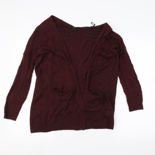 H&M Womens Red   Cardigan Jumper Size XS