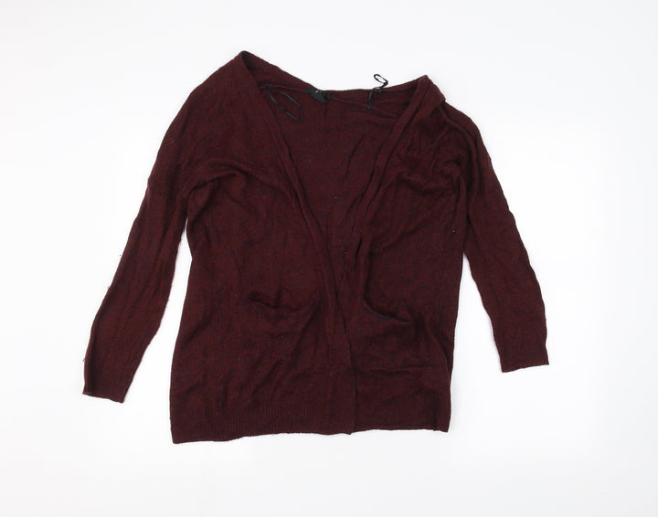 H&M Womens Red   Cardigan Jumper Size XS