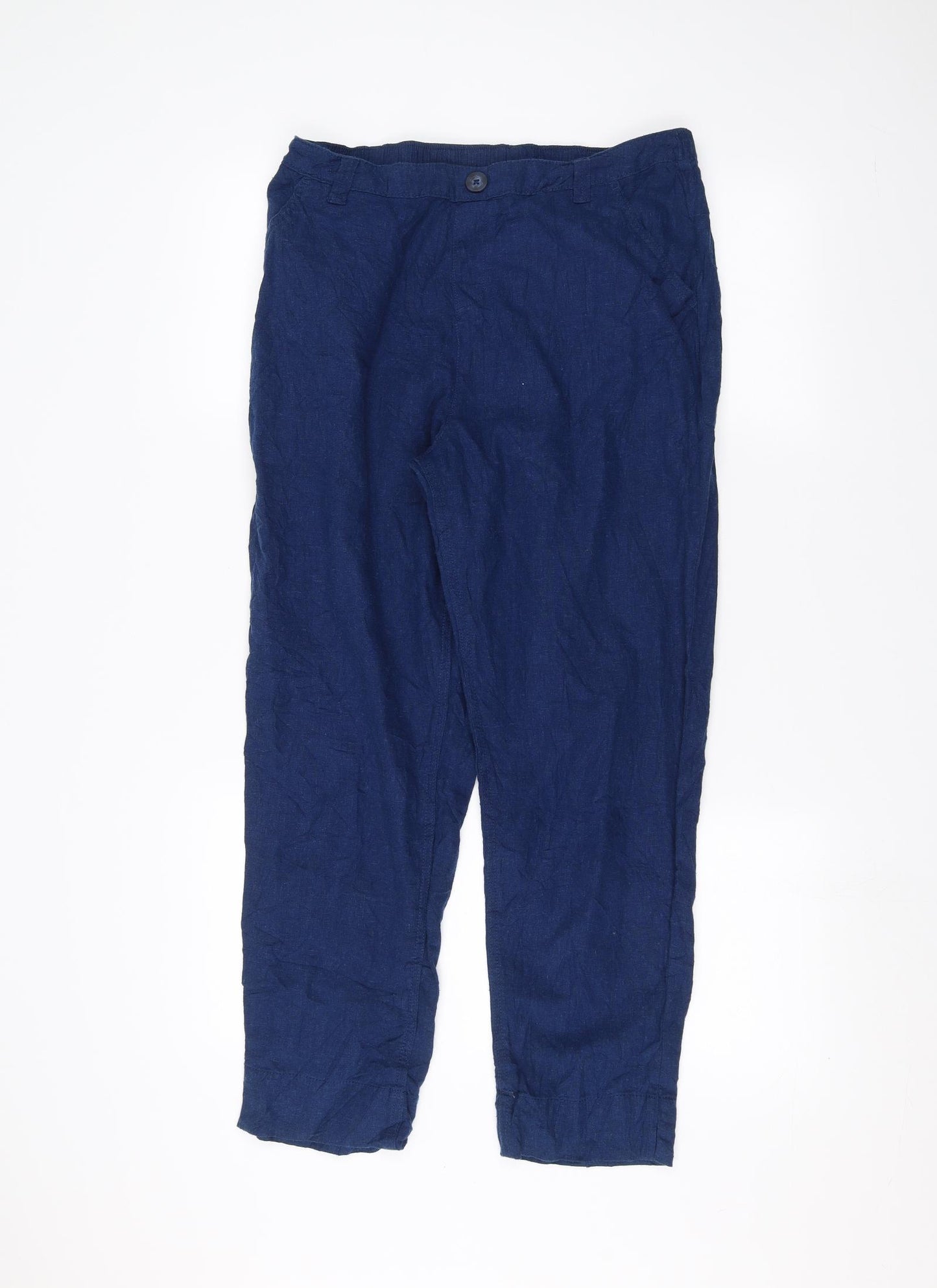Bonmarché Womens Blue   Trousers  Size 14 L24 in