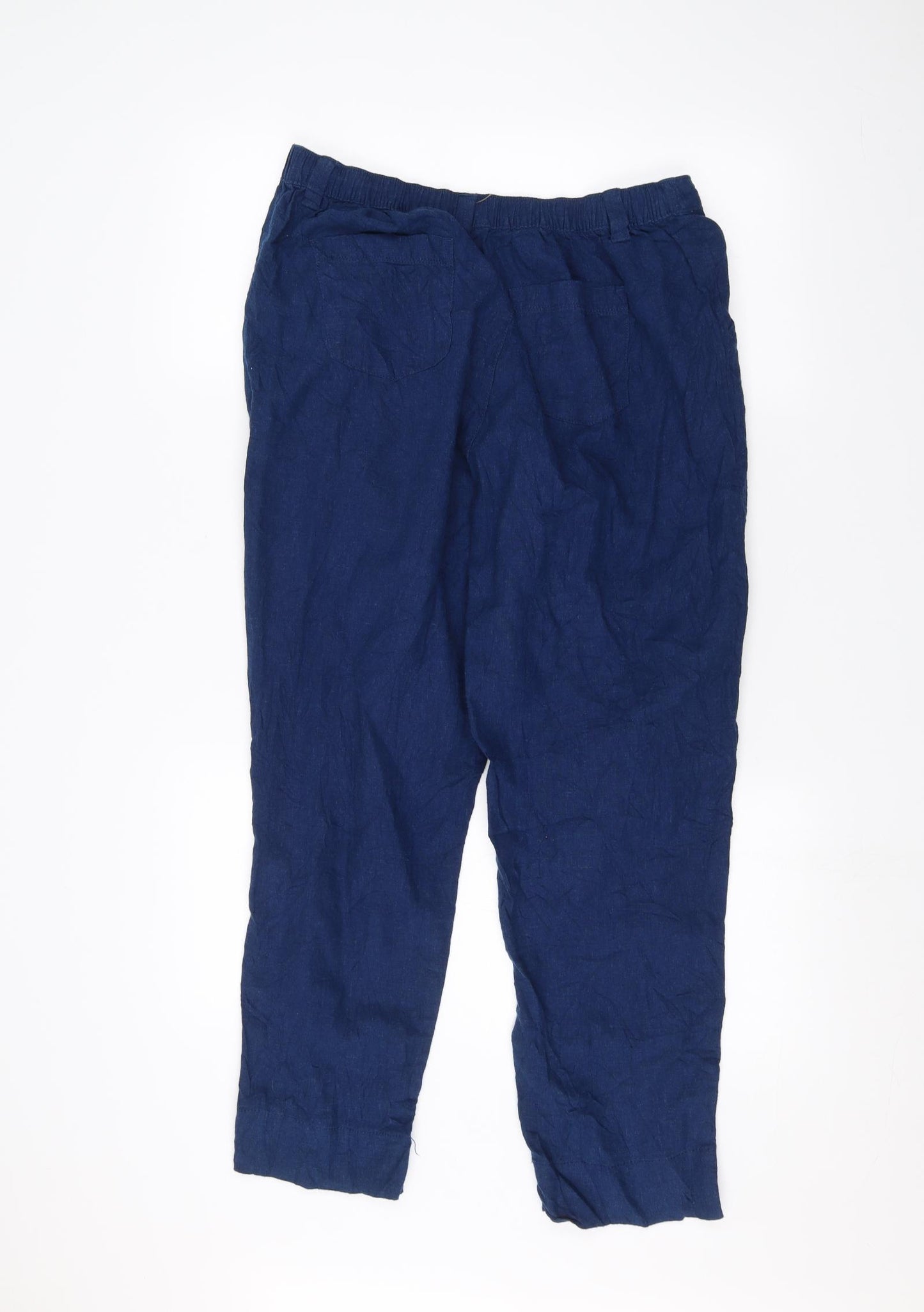 Bonmarché Womens Blue   Trousers  Size 14 L24 in