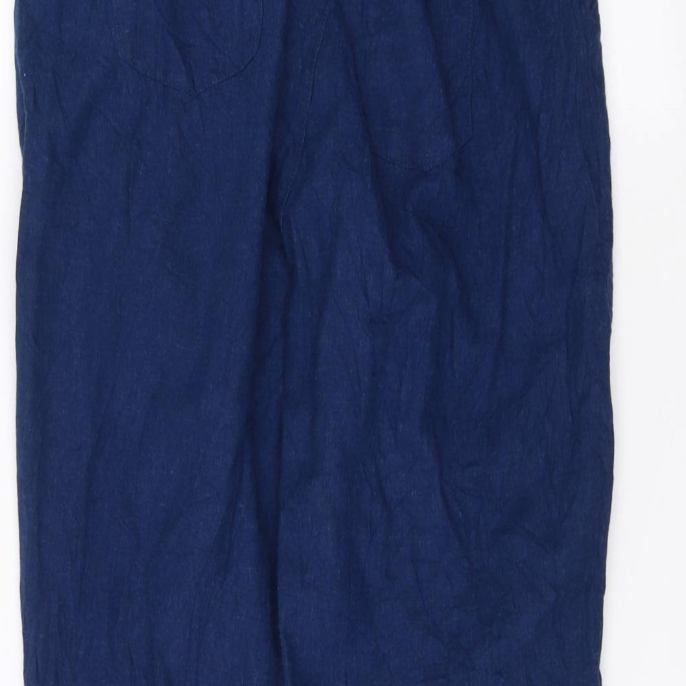 Bonmarché Womens Blue   Trousers  Size 14 L24 in