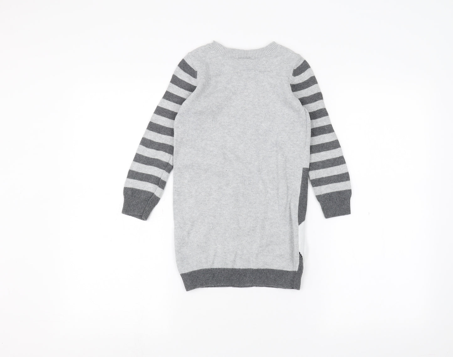 TU Girls Grey   Pullover Jumper Size 6 Years