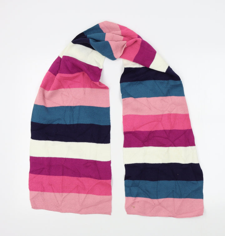 Preworn Womens Pink Striped   Scarf