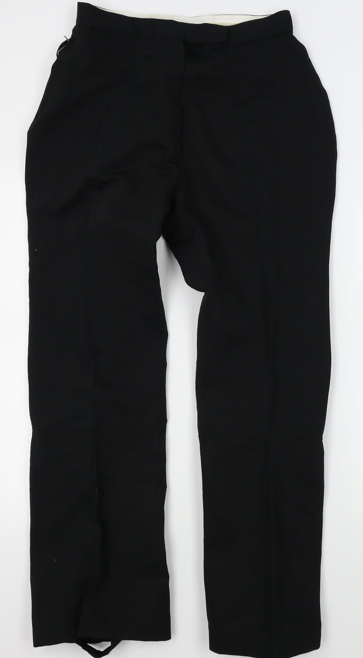 Helanca Womens Black Trousers Size L L30 in - running, foot loop