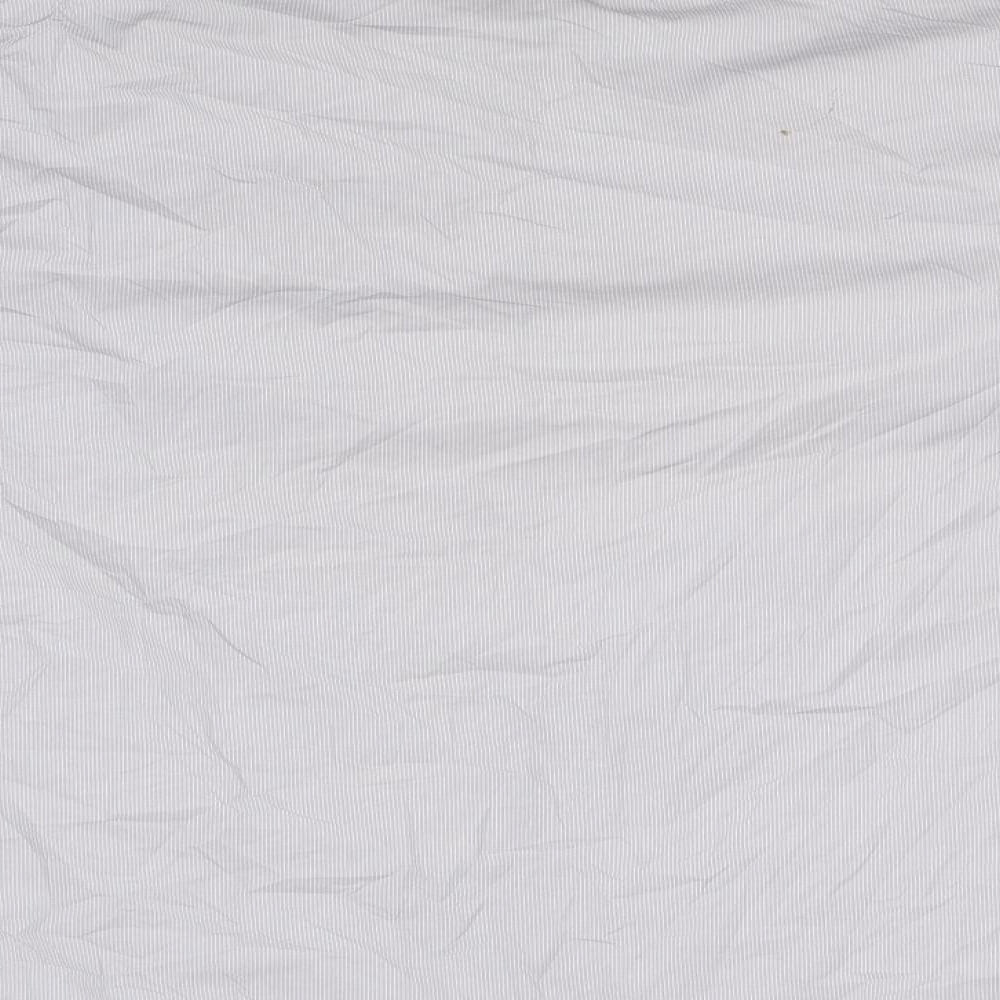 Taylor & Wright Mens Grey Striped   Button-Up Size 17  - 17 1/2