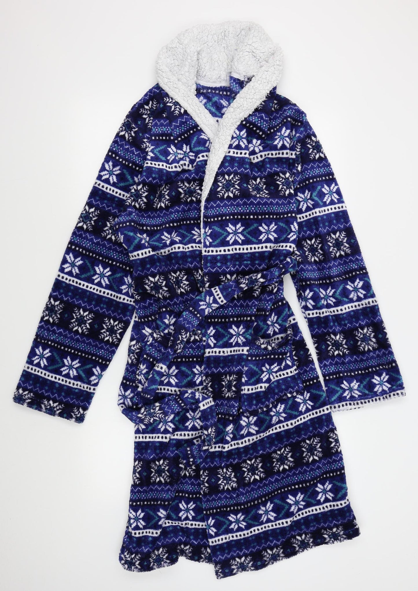 finest made clothing Womens Blue Striped   Robe Size S