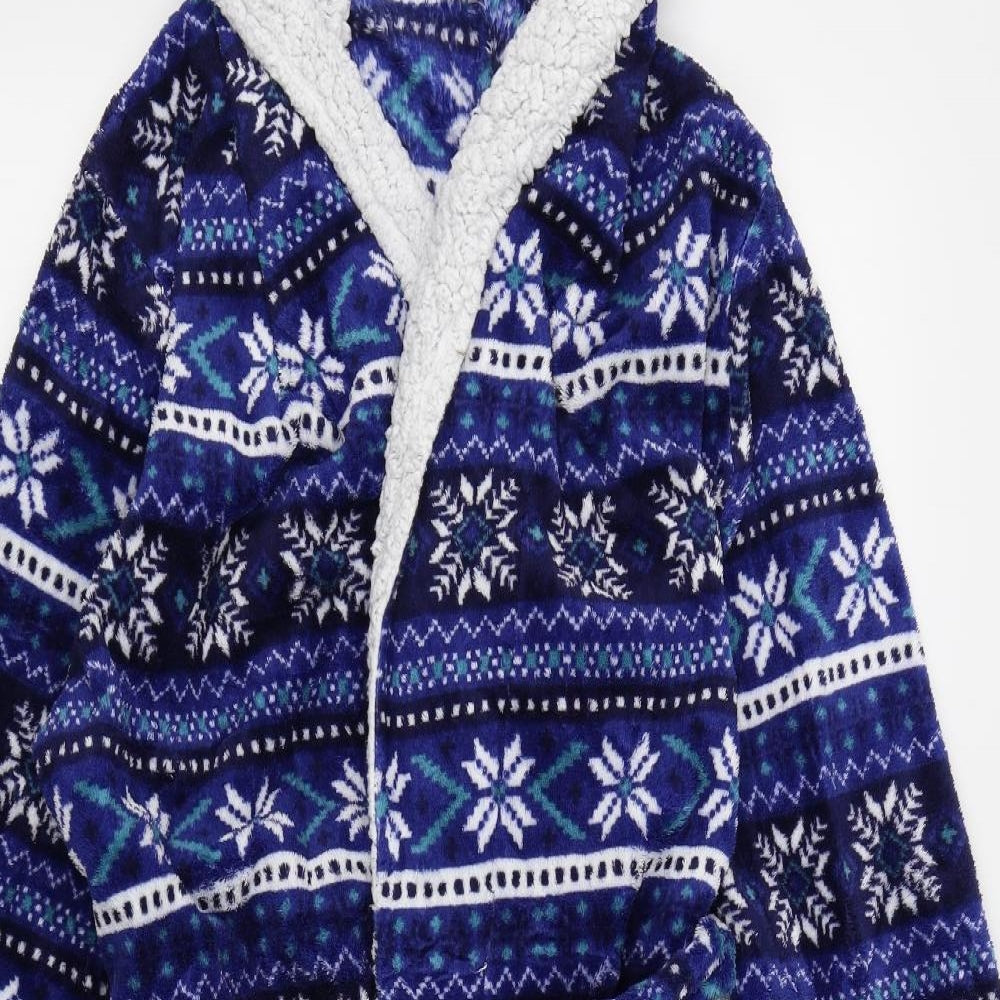 finest made clothing Womens Blue Striped   Robe Size S