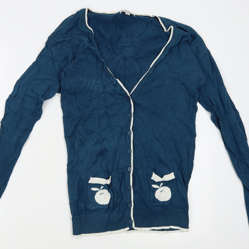 Glamorous Womens Blue   Cardigan Jumper Size 10