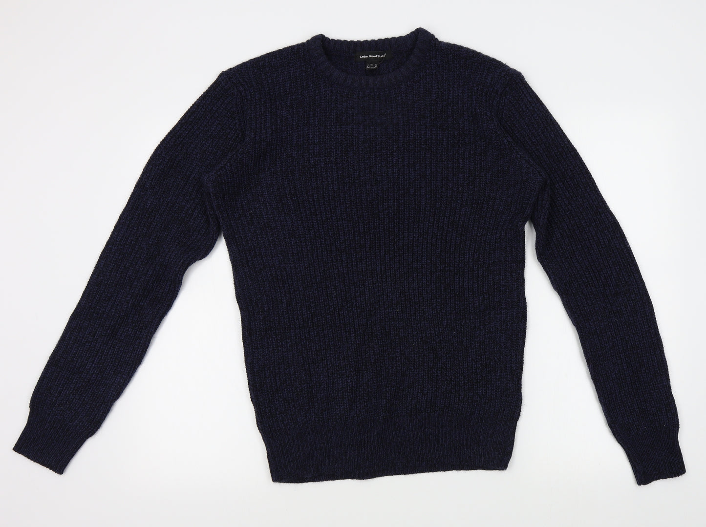 Cedar Wood State Mens Blue   Pullover Jumper Size M