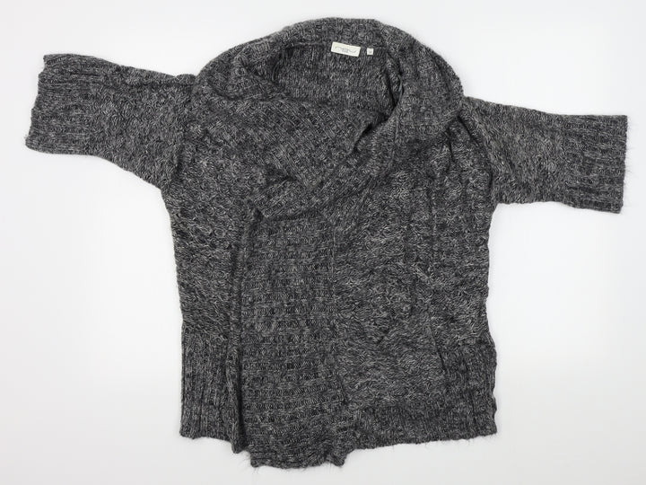 New Look Womens Grey   Wrap Jumper Size 12