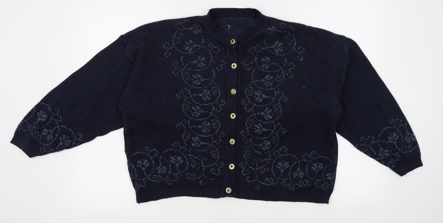 St Bernard Womens Blue   Cardigan Jumper Size 18  - 18-20 size