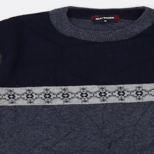 Guvnors Mens Blue   Pullover Jumper Size M