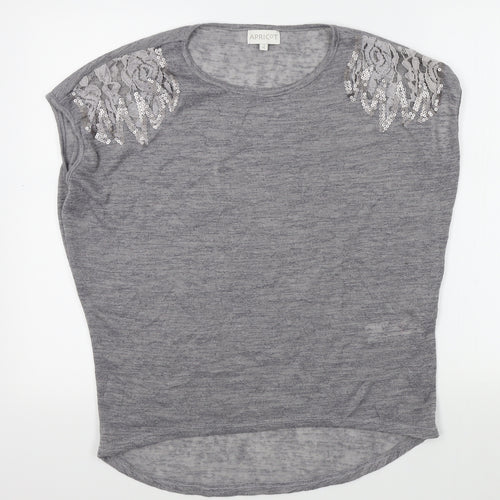 Apricot Womens Grey   Basic T-Shirt Size 14