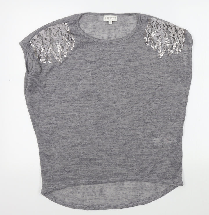 Apricot Womens Grey   Basic T-Shirt Size 14