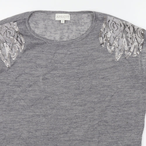 Apricot Womens Grey   Basic T-Shirt Size 14