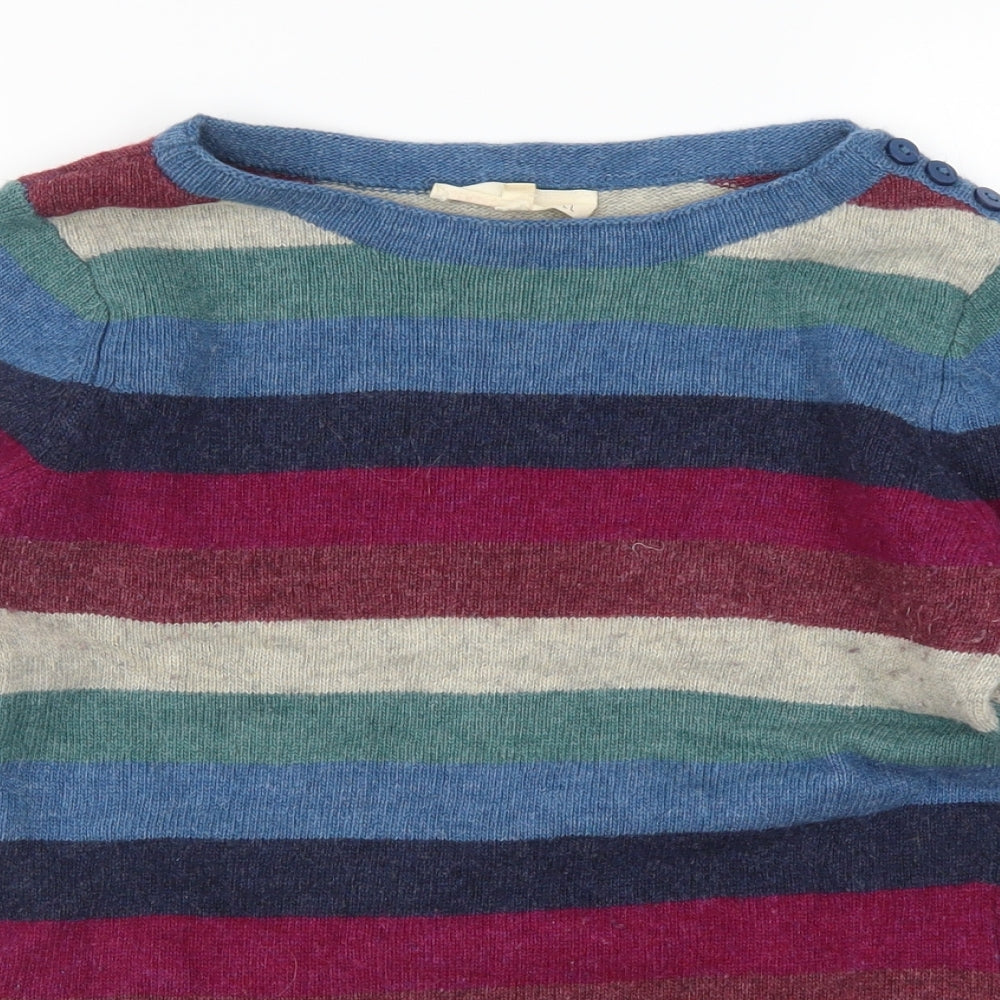 Seasalt Cornwall Womens Multicoloured Striped  Pullover Jumper Size 8