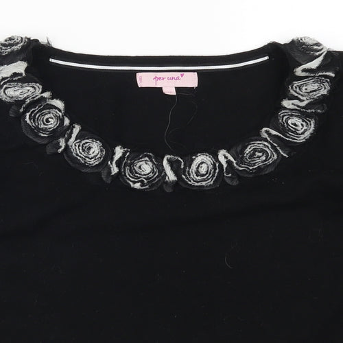 Per Una Womens Black   Pullover Jumper Size 12