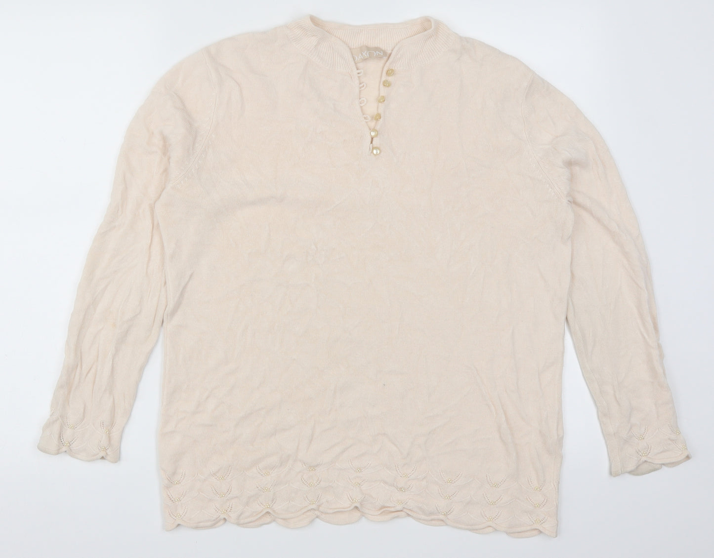 Daxon Womens Pink   Pullover Jumper Size 18
