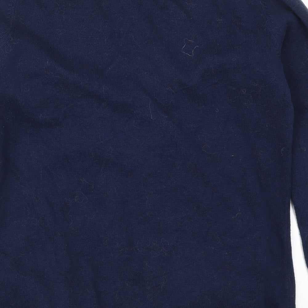 Tommy Hilfiger Womens Blue Striped  Cardigan Jumper Size M