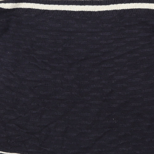 Per Una Womens Blue Striped  Pullover Jumper Size 14