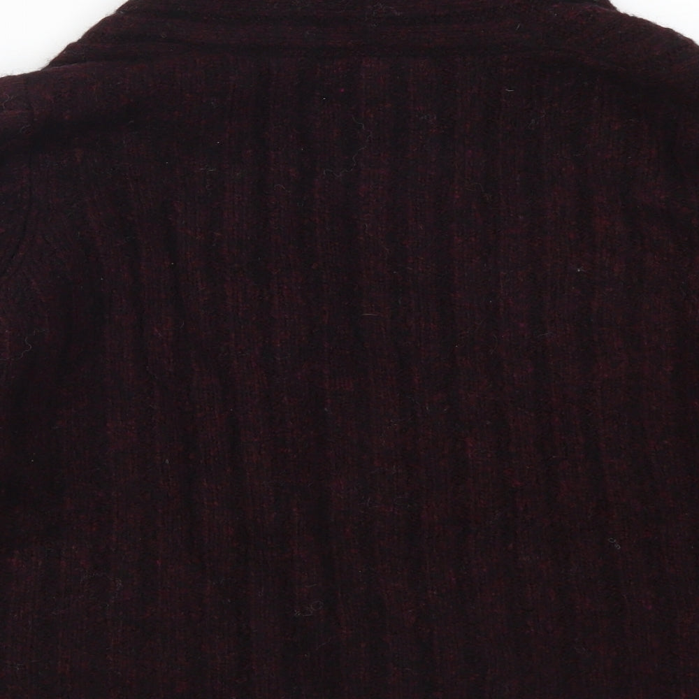 EAST Womens Purple  Knit Cardigan Jumper Size 14