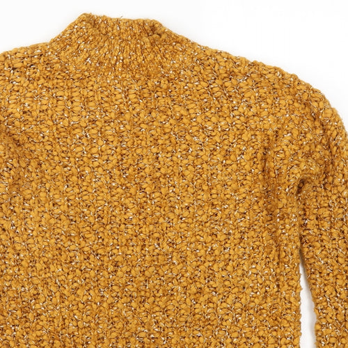 Papaya Womens Orange  Knit Pullover Jumper Size XS