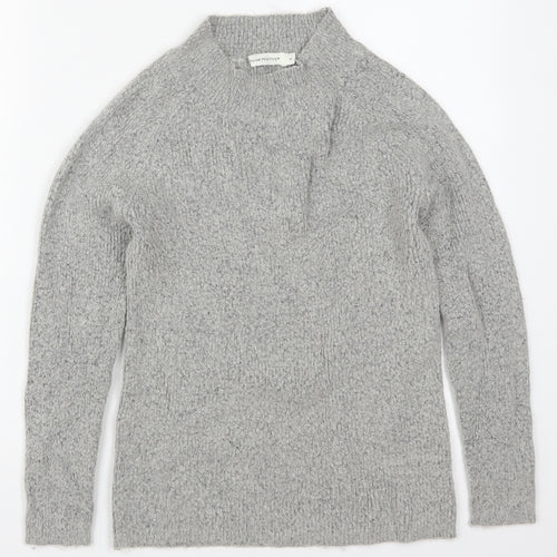 THINK POSITIVE Womens Grey  Knit Pullover Jumper Size M