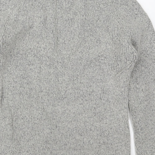 THINK POSITIVE Womens Grey  Knit Pullover Jumper Size M
