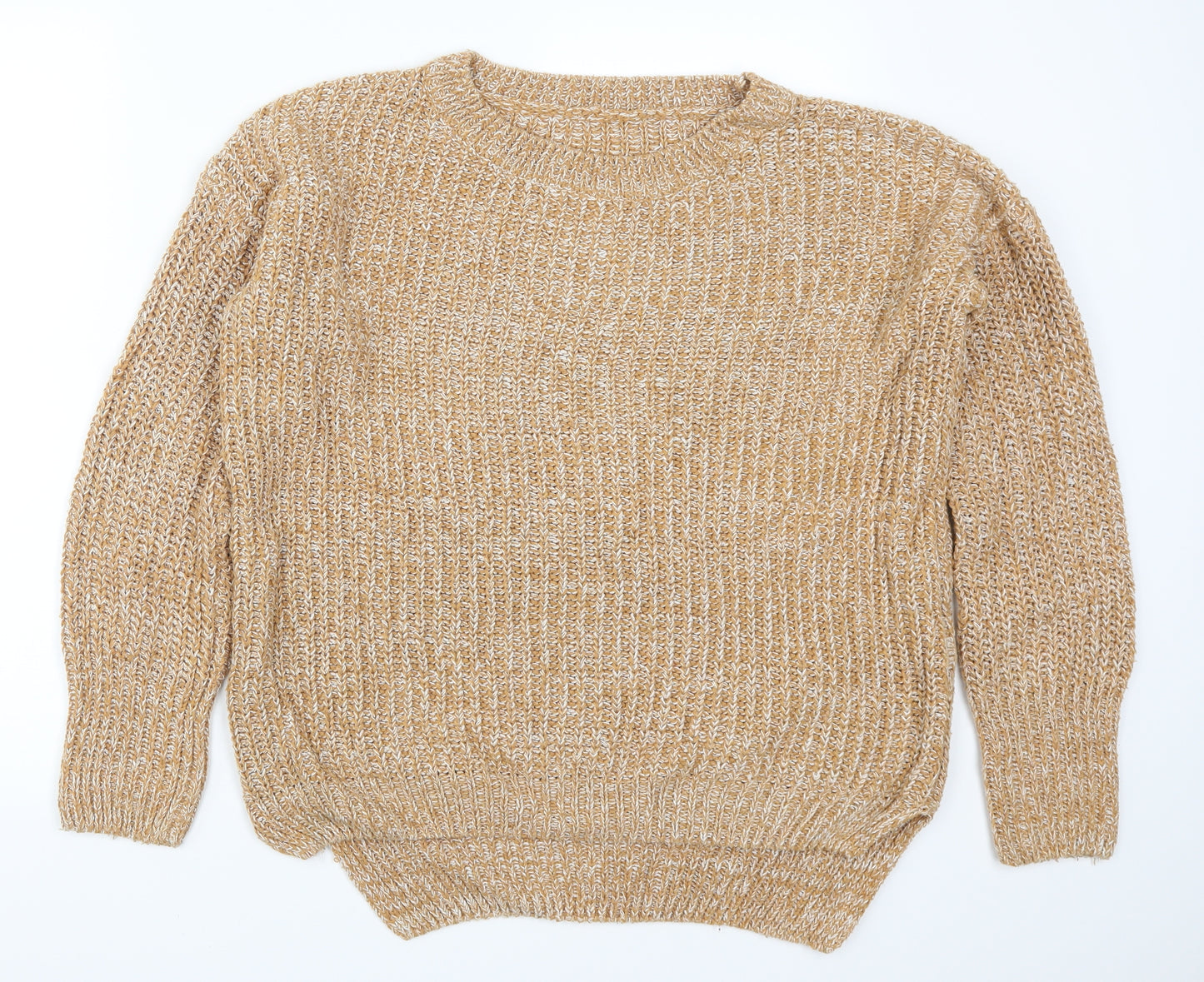 Preworn Womens Orange  Knit Pullover Jumper Size M