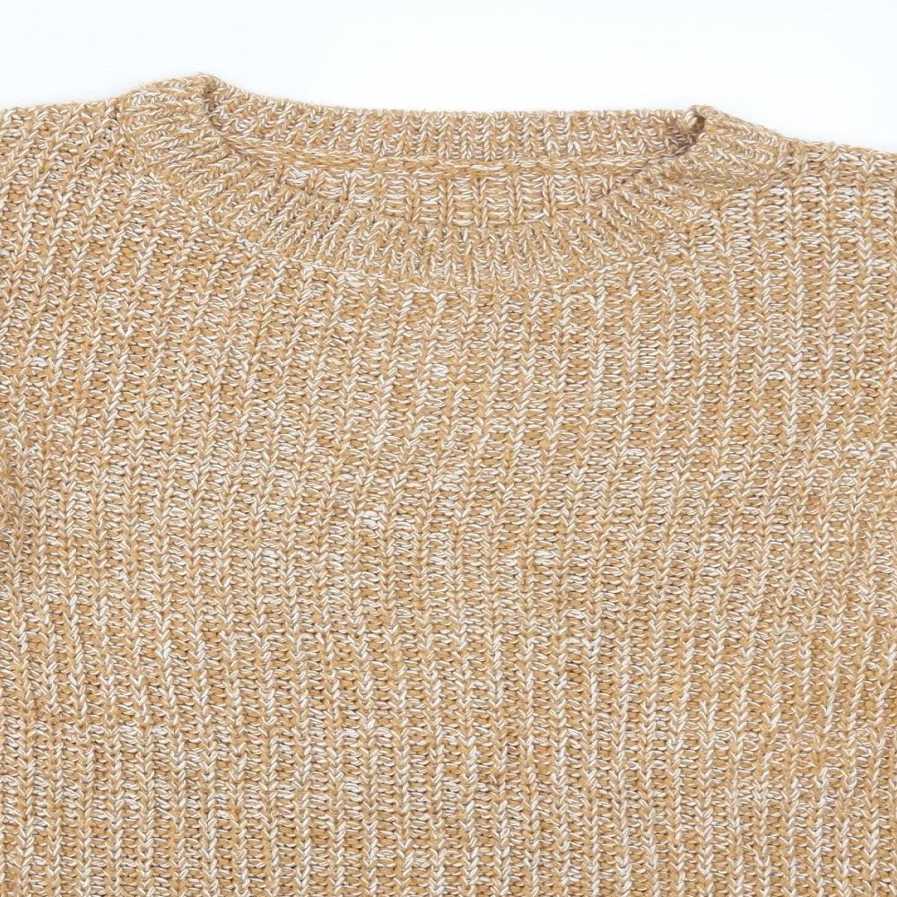 Preworn Womens Orange  Knit Pullover Jumper Size M