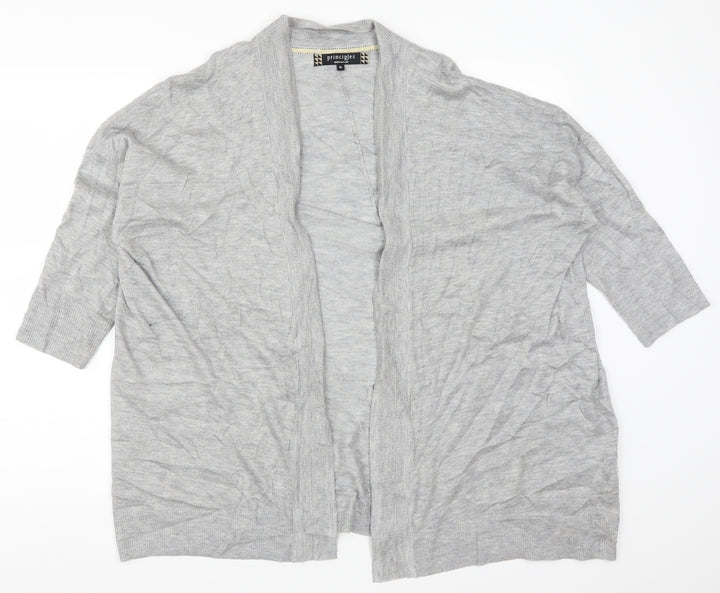 Principles Womens Grey Cardigan Jumper Size 16