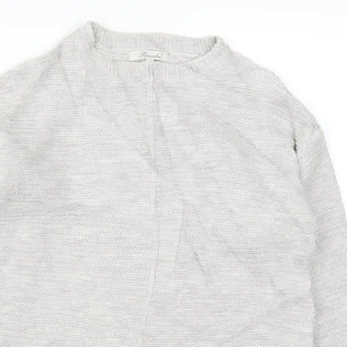 Peacocks Womens Grey  Knit Pullover Jumper Size S