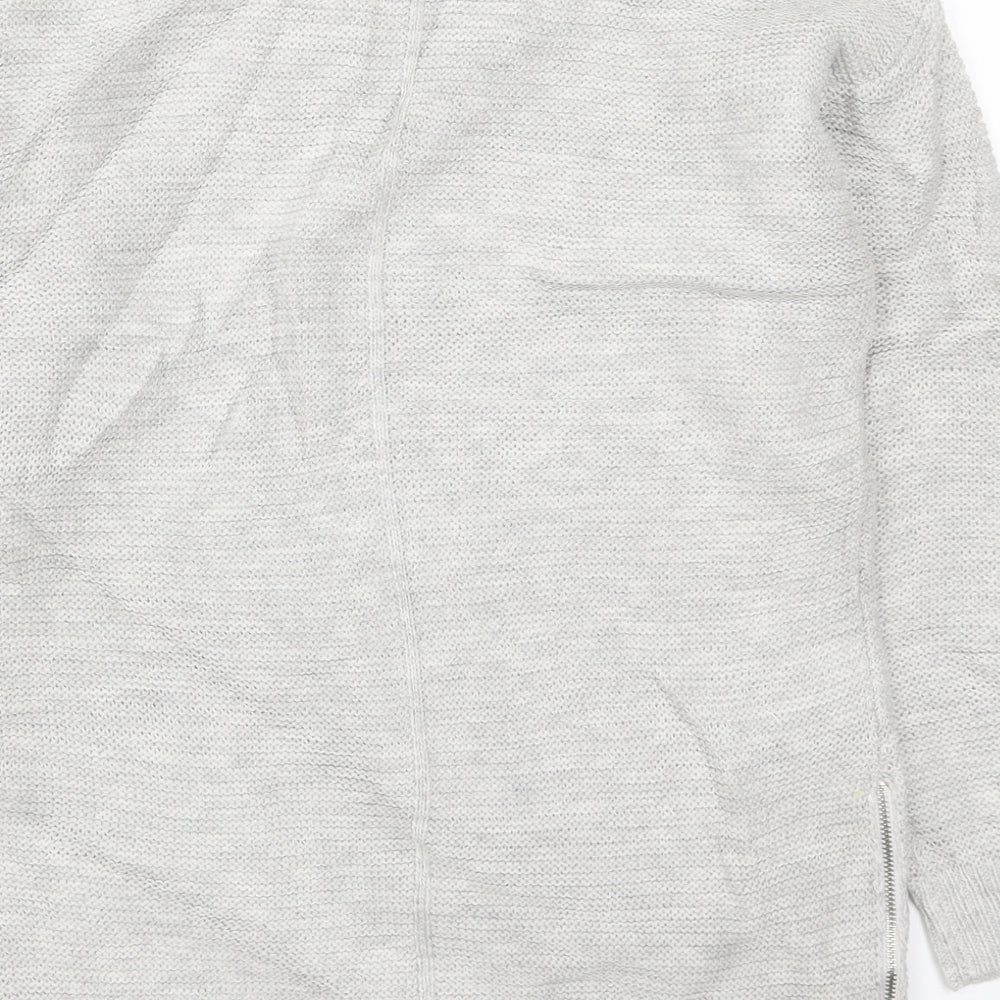 Peacocks Womens Grey  Knit Pullover Jumper Size S