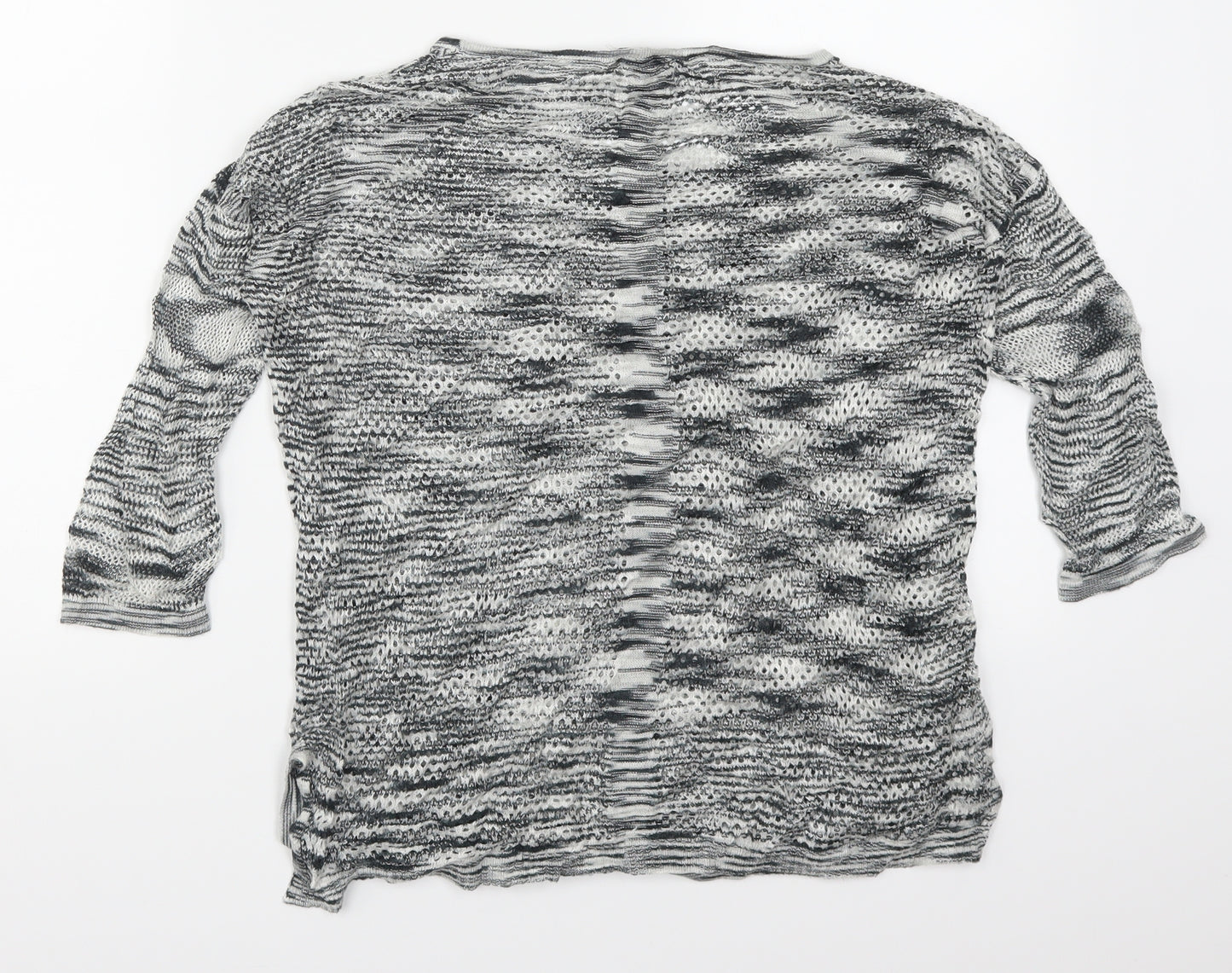 Mango Womens Grey  Knit Pullover Jumper Size S