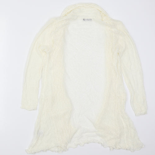 Roman Womens Ivory  Knit Cardigan Jumper Size 10