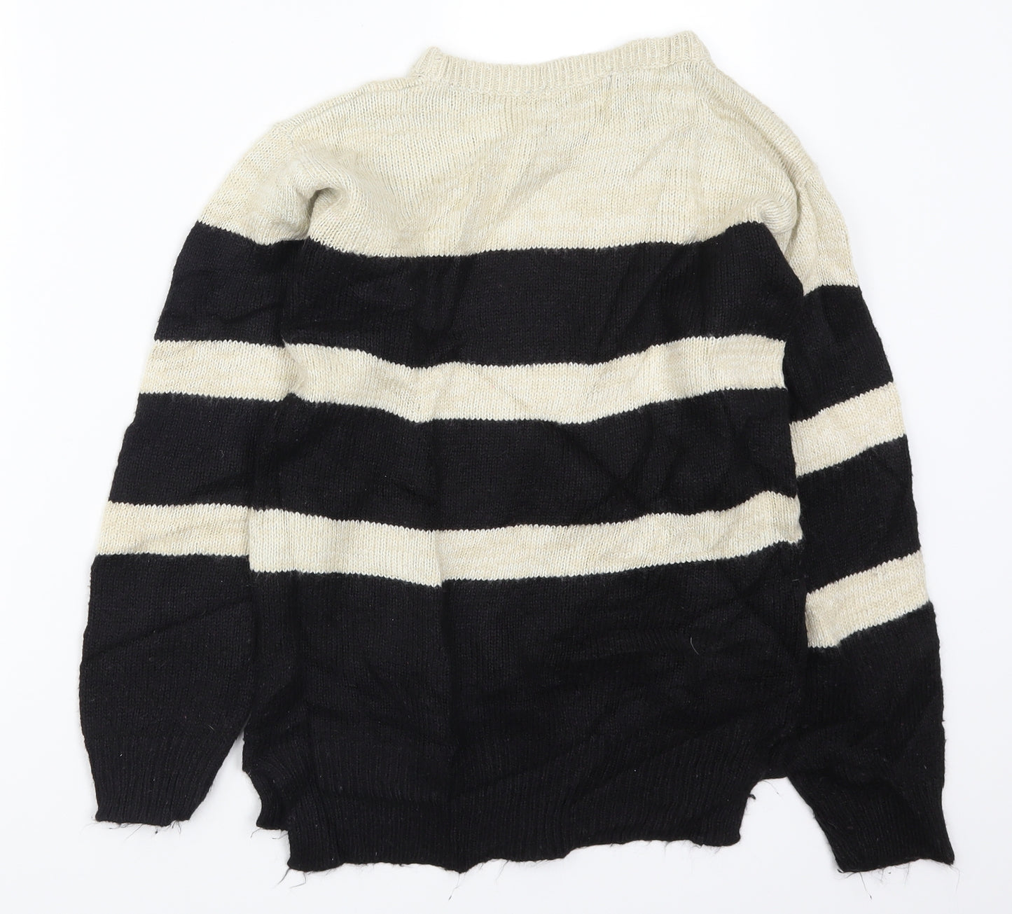 Atmosphere Womens Beige Striped Knit Pullover Jumper Size 6