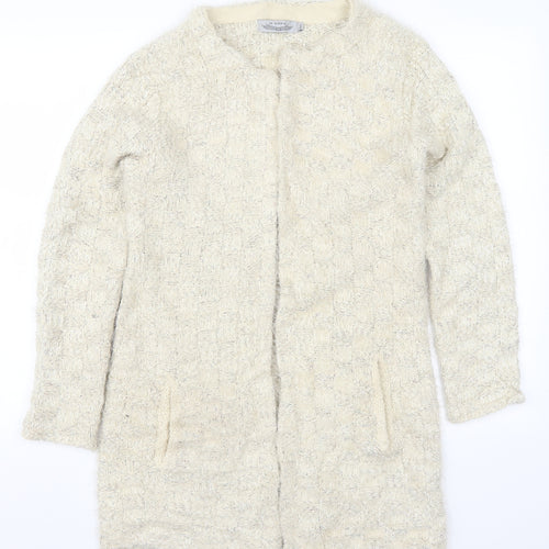 It Hippie Womens Beige  Knit Cardigan Jumper Size M
