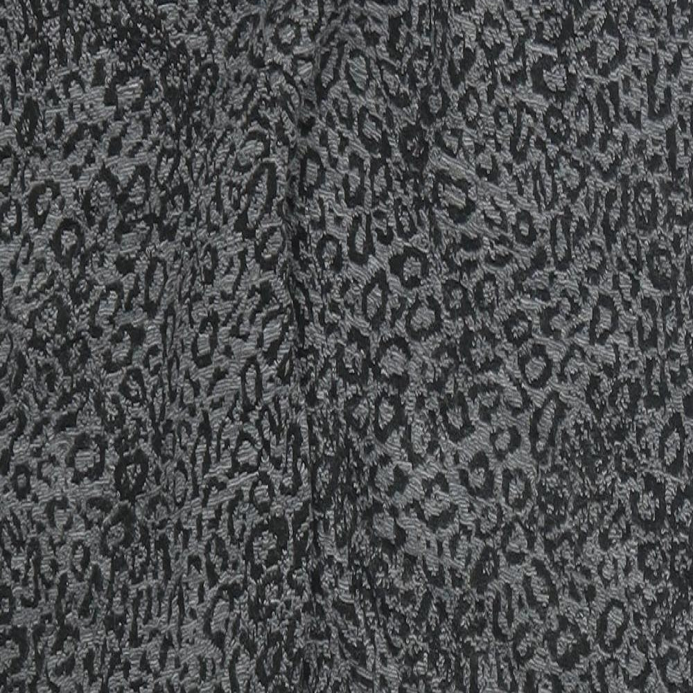 Preworn Womens Grey Animal Print  Cropped Leggings Size 36 in L26 in